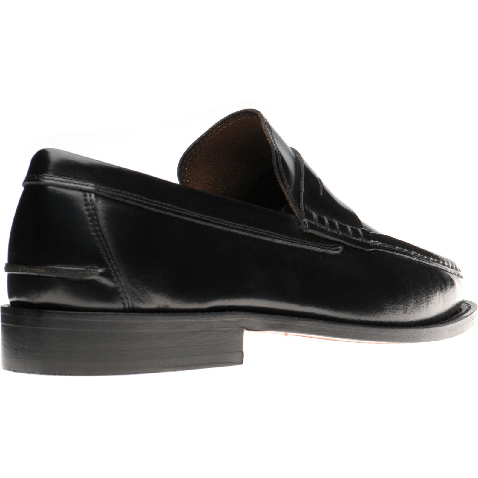 Product image for Herring Lucca mens hybrid-soled loafers in black polished