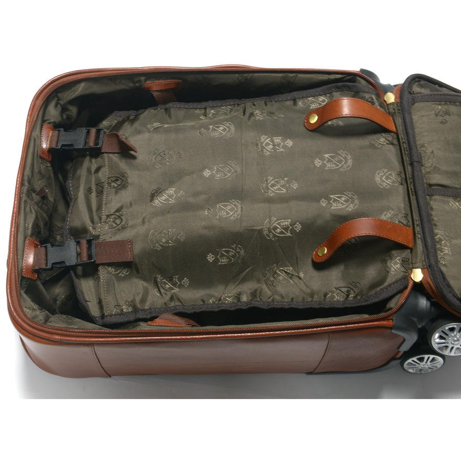 Product image for Herring Lucknam Wheeled Case in dark chestnut