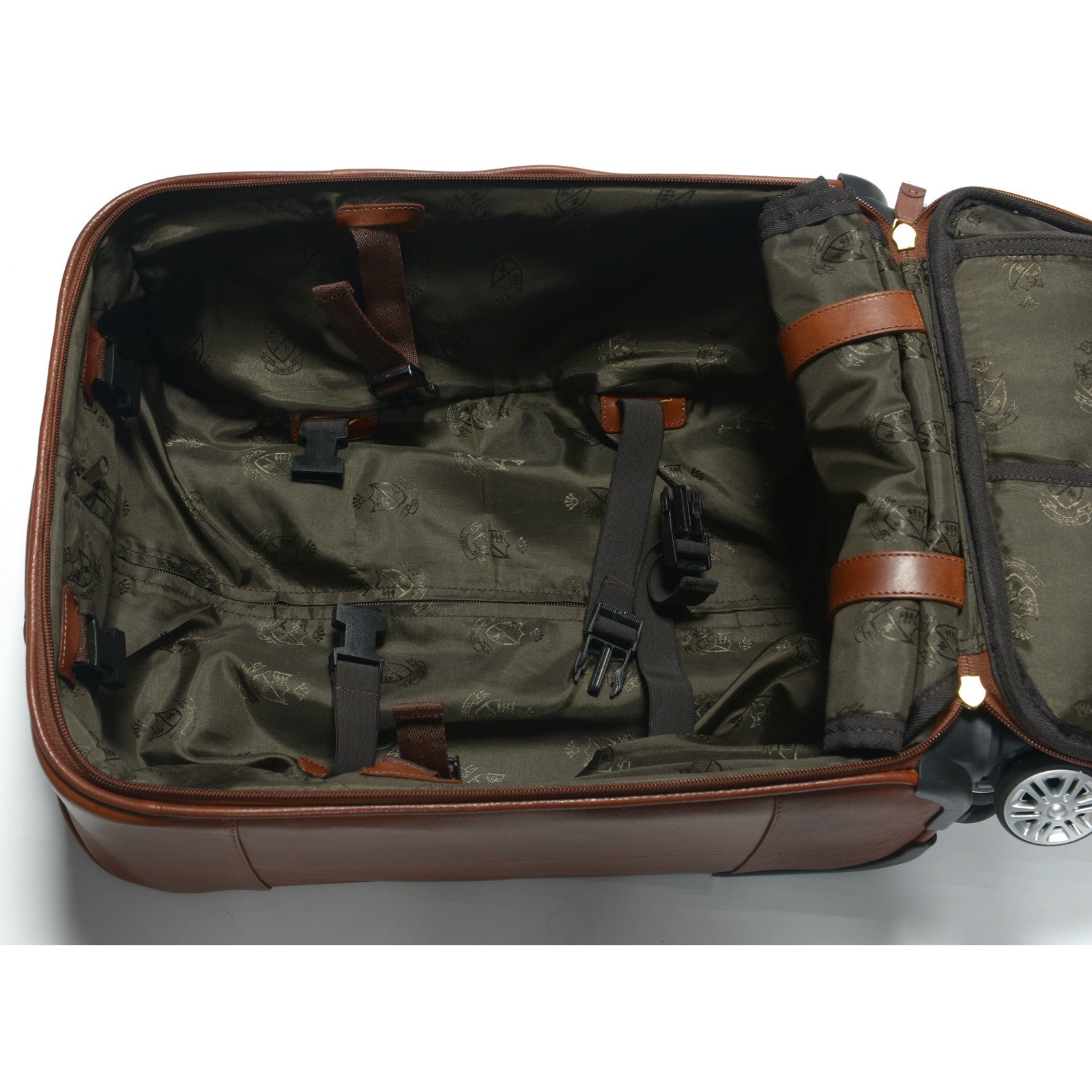 Product image for Herring Lucknam Wheeled Case in dark chestnut