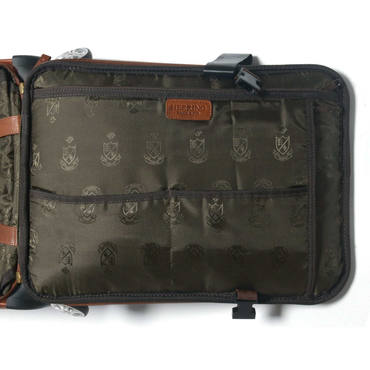 Product image for Herring Lucknam Wheeled Case in dark chestnut