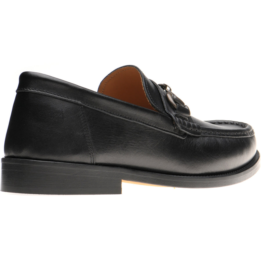 Product image for Herring Maestro mens loafers in black calf (second)