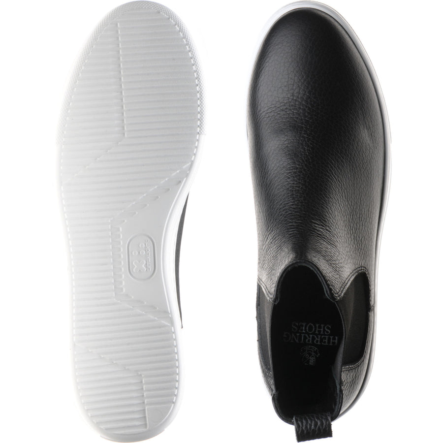 Product image for Herring Maggiore ladies rubber-soled Chelsea boots in black grain