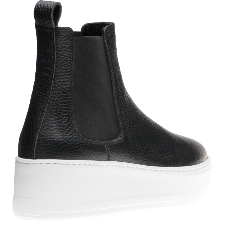 Product image for Herring Maggiore ladies rubber-soled Chelsea boots in black grain