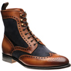 Brown Calf and Navy Suede