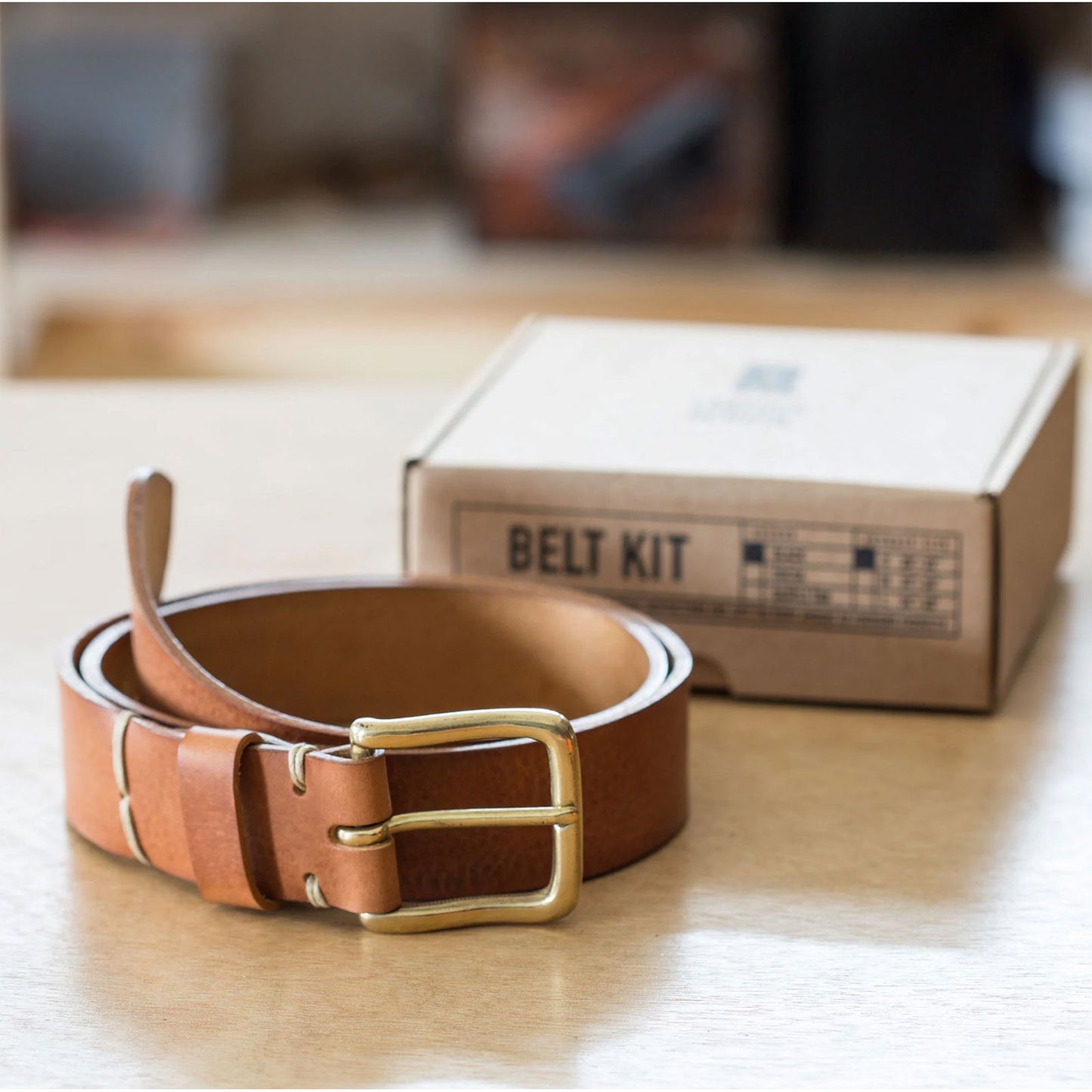 Product image for Herring Make Your Own Belt Kit in saddle tan
