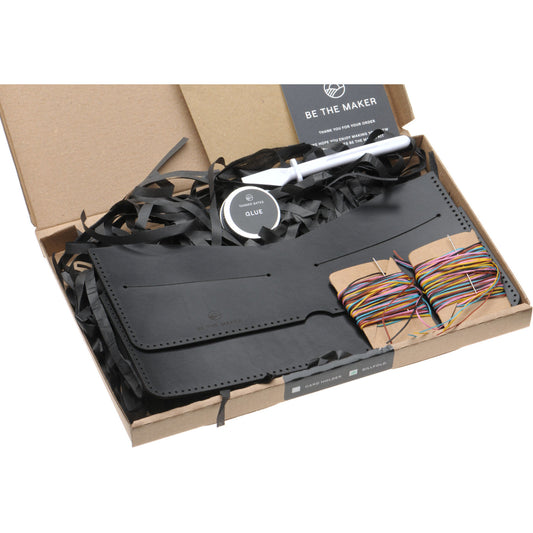 Product image for Herring Make Your Own Billfold Wallet Kit in black calf
