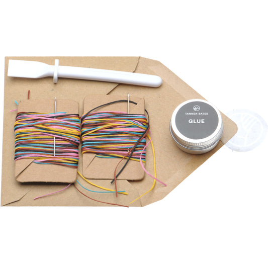 Product image for Herring Make Your Own Billfold Wallet Kit in black calf