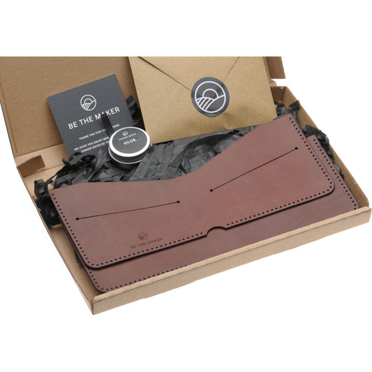 Product image for Herring Make Your Own Billfold Wallet Kit in conker calf