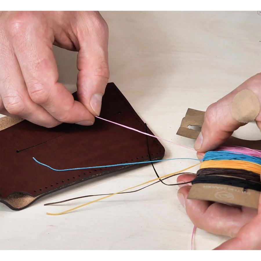 Product image for Herring Make Your Own Billfold Wallet Kit in conker calf
