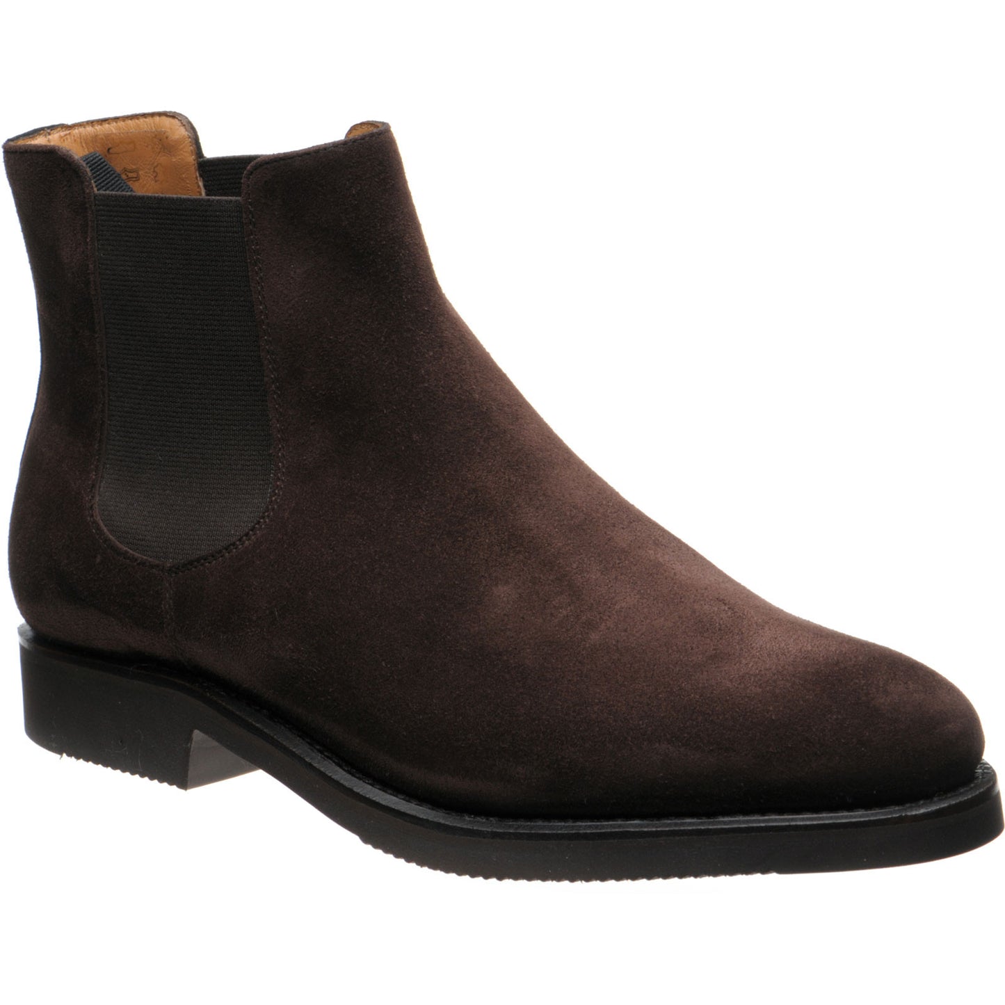 Product image for Herring Mantua mens rubber-soled Chelsea boots in brown suede