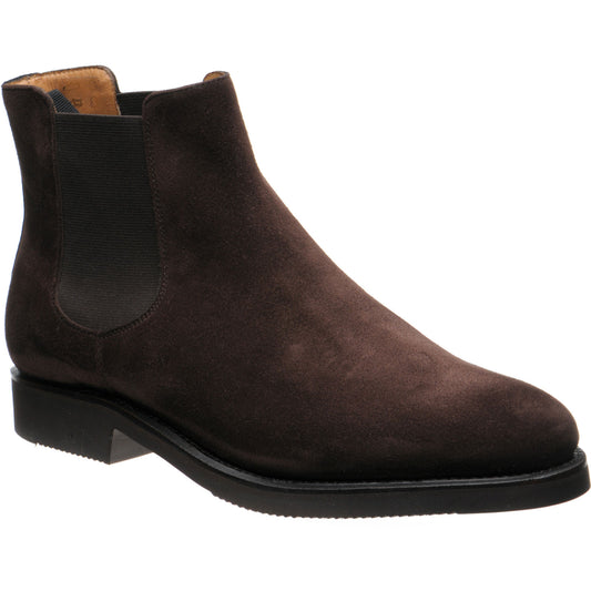 Product image for Herring Mantua mens rubber-soled Chelsea boots in brown suede