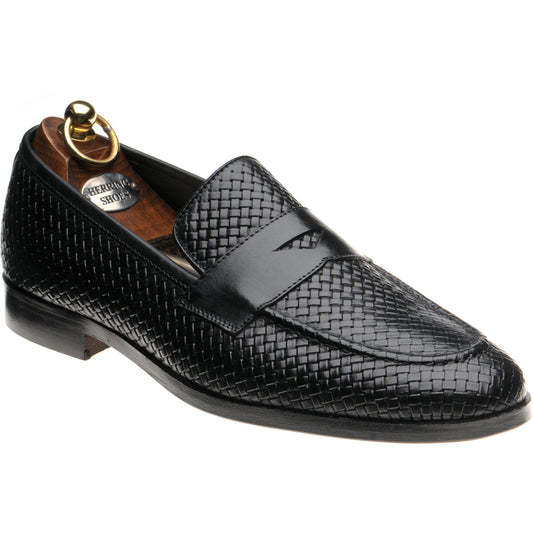 Product image for Herring Marmi mens loafers in black calf