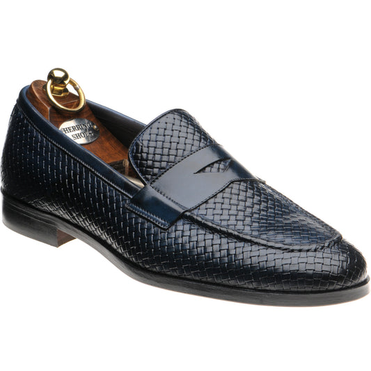 Product image for Herring Marmi mens loafers in navy calf (second)