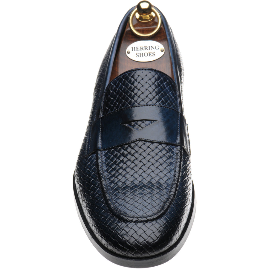 Product image for Herring Marmi mens loafers in navy calf (second)