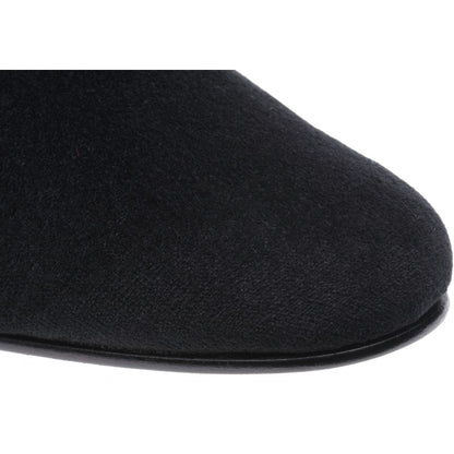 Product image for Herring Marquis mens house shoes in black velvet (second)