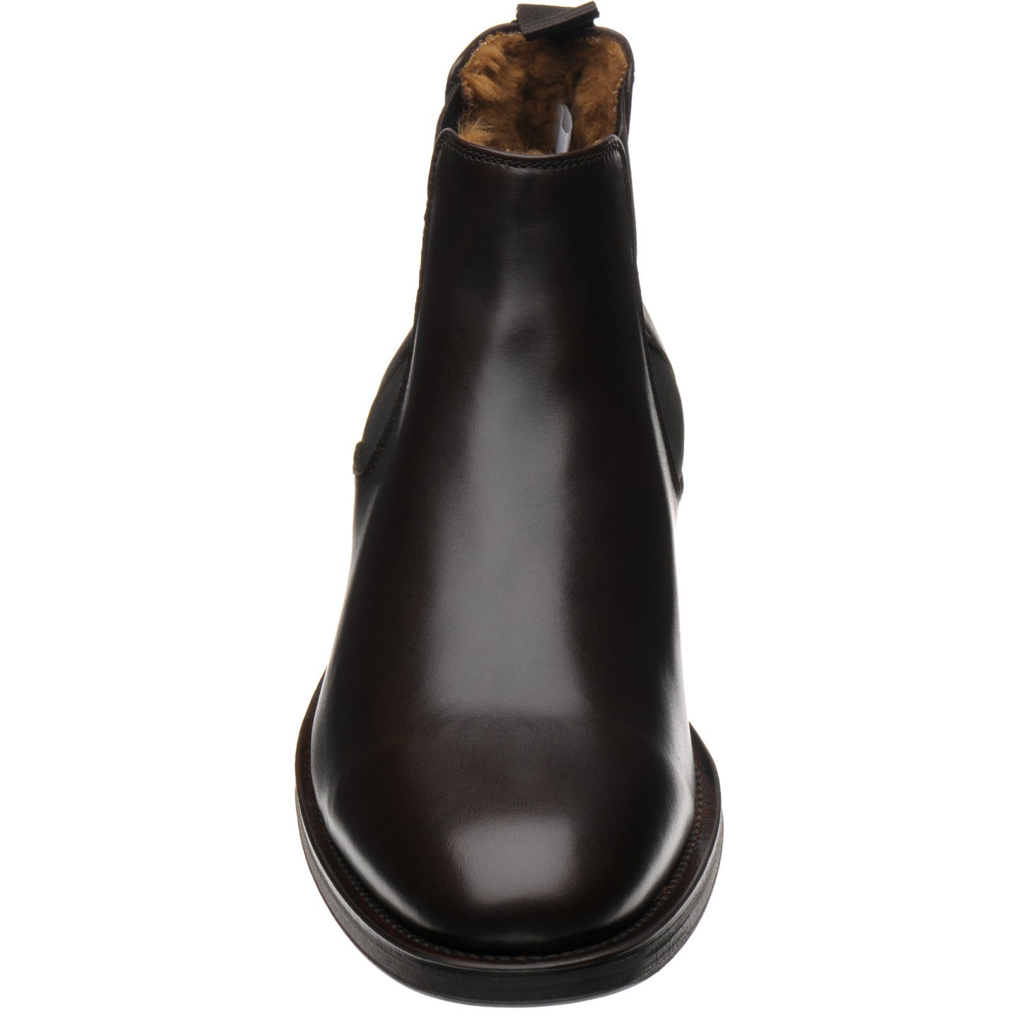 Product image for Herring Matterhorn mens rubber-soled Chelsea boots in dark brown calf (second)
