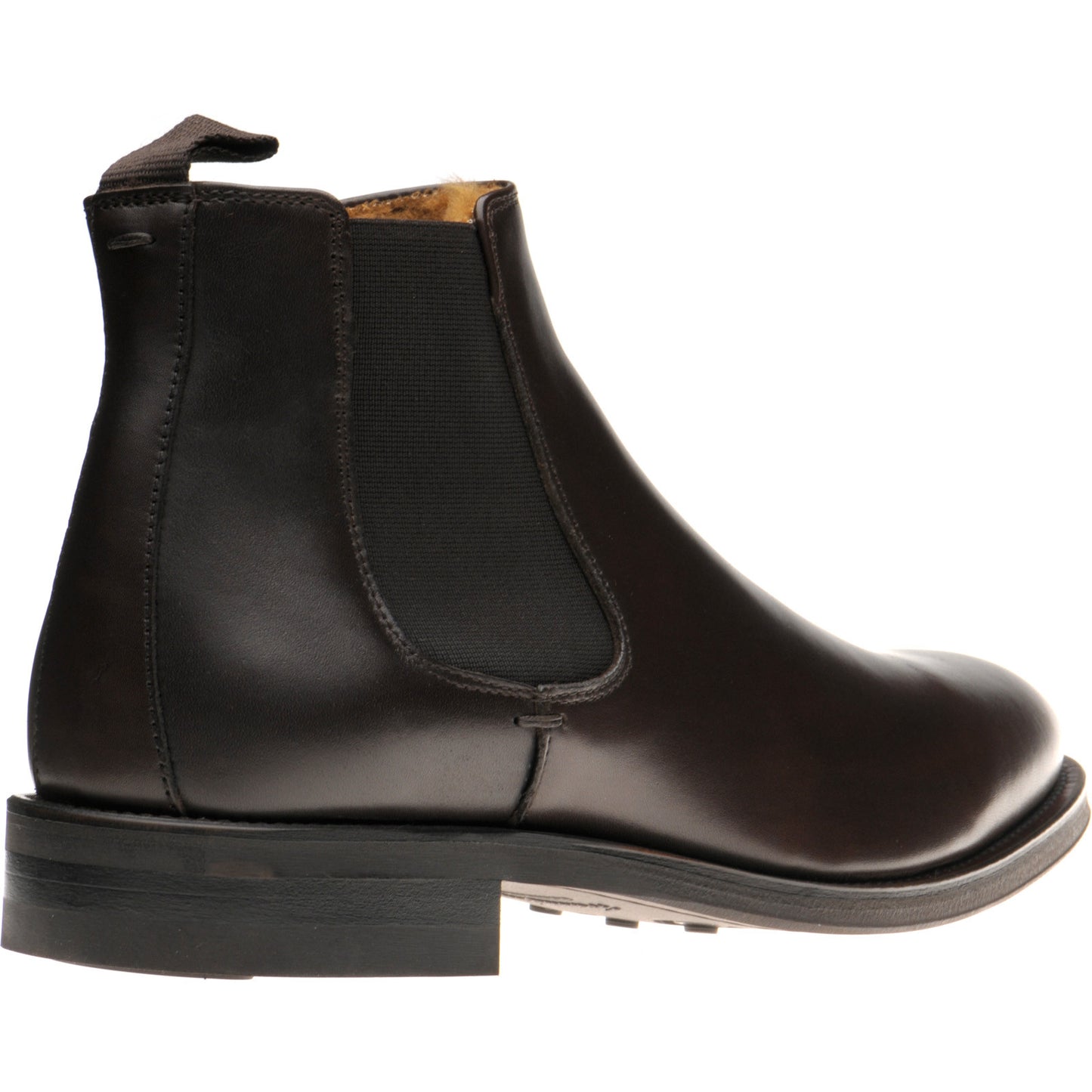 Product image for Herring Matterhorn mens rubber-soled Chelsea boots in dark brown calf (second)