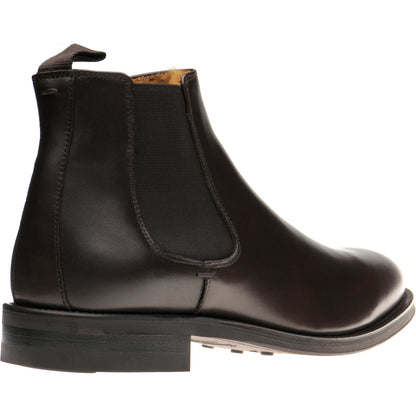 Product image for Herring Matterhorn mens rubber-soled Chelsea boots in dark brown calf (second)
