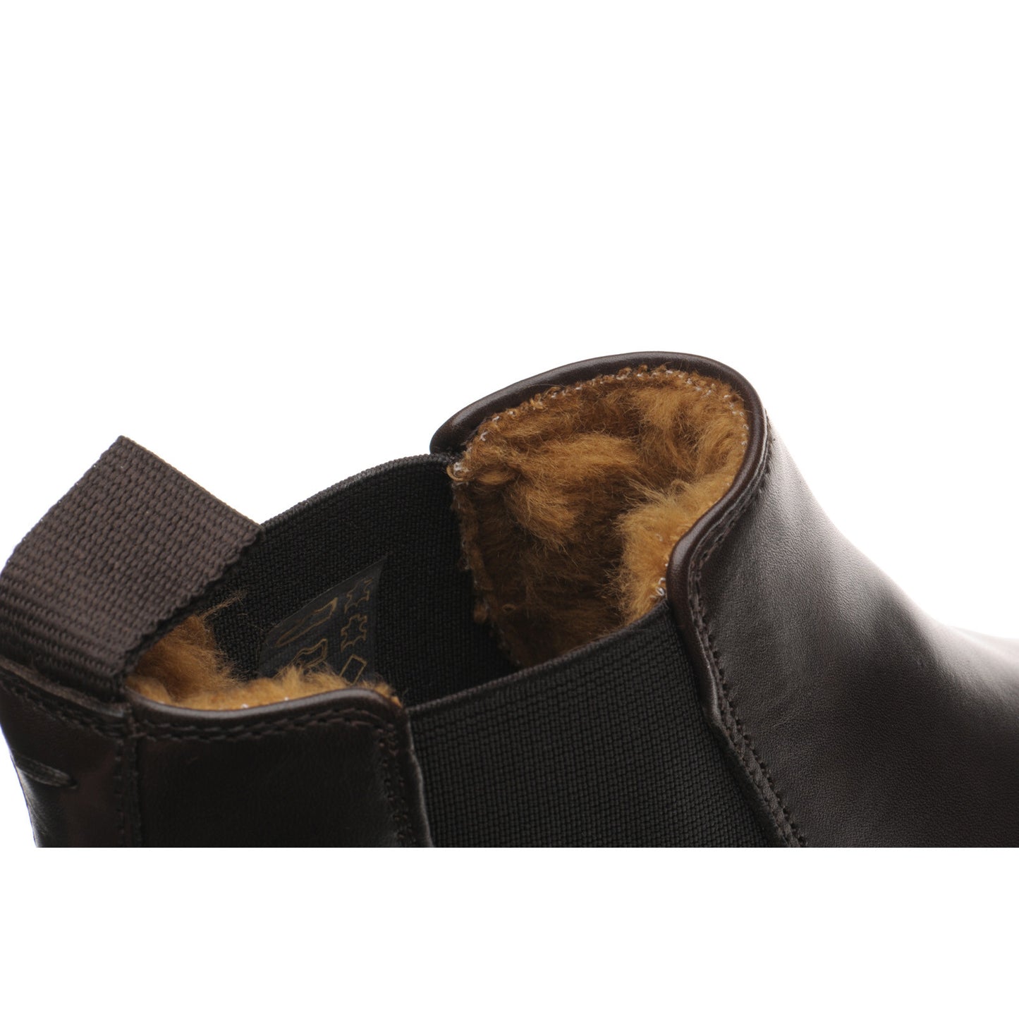 Product image for Herring Matterhorn mens rubber-soled Chelsea boots in dark brown calf (second)