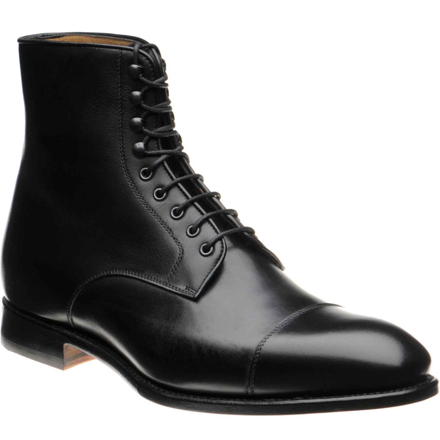 Product image for Herring Mawdsley in black calf