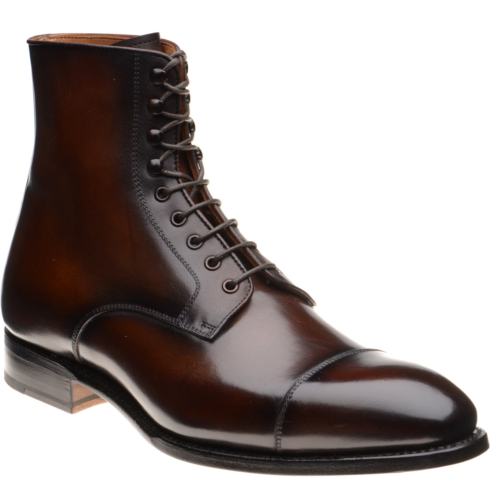 Product image for Herring Mawdsley mens boots in brown calf