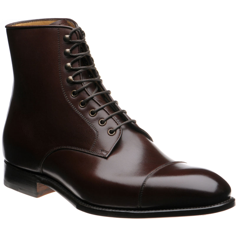Product image for Herring Mawdsley mens boots in dark brown calf