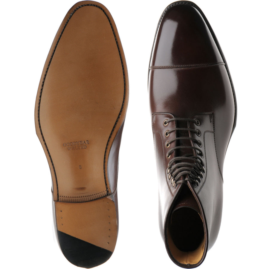 Product image for Herring Mawdsley mens boots in dark brown calf