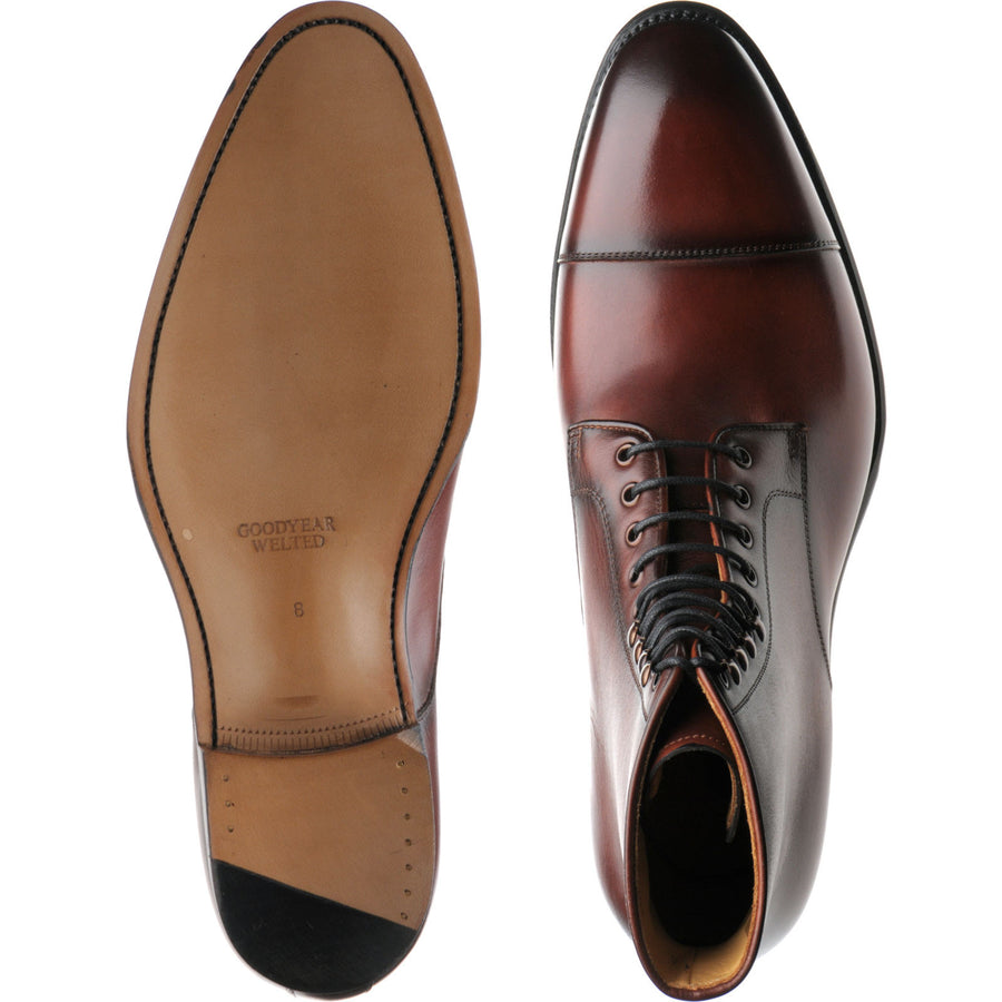 Product image for Herring Mawdsley mens boots in rosewood calf (second)
