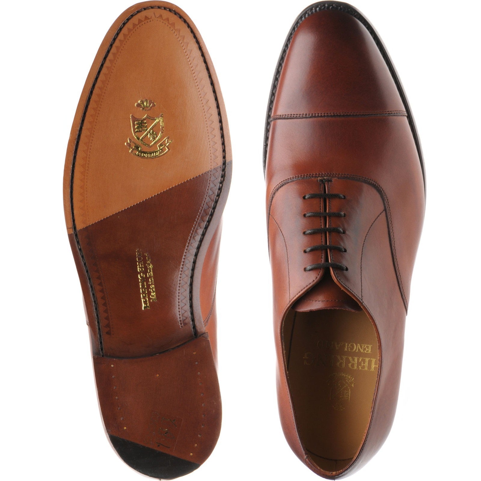 Product image for Herring Mayfair mens Oxfords in rosewood