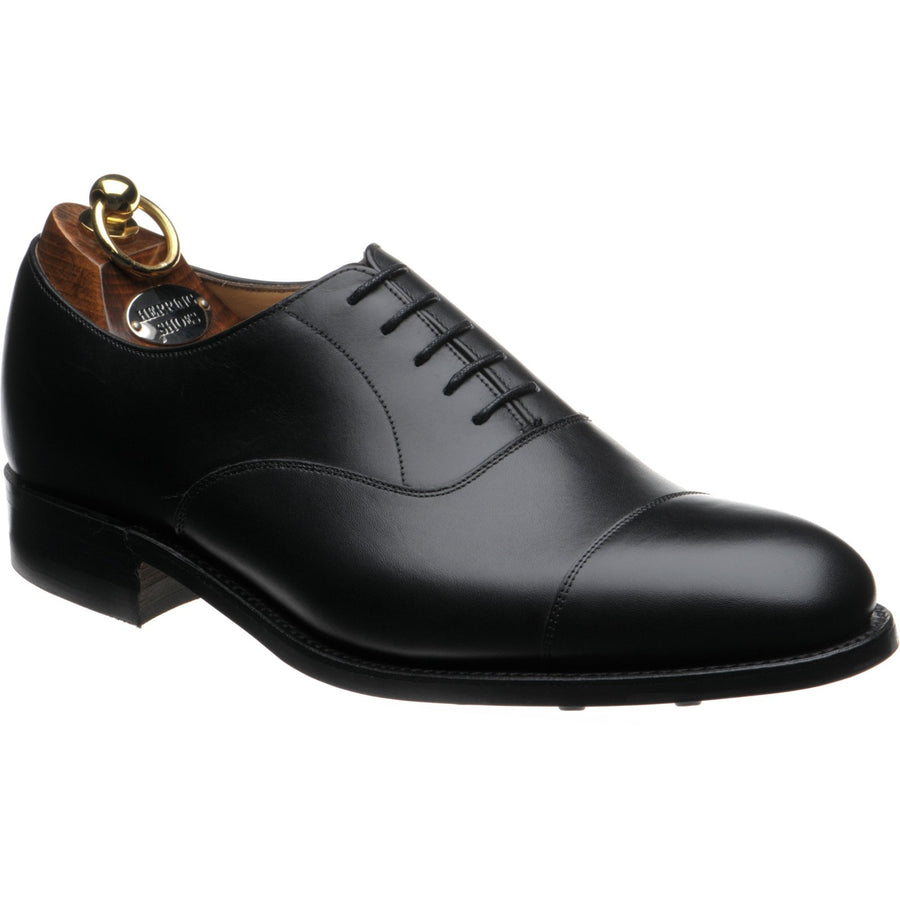 Product image for Herring Mayfair (Rubber) mens rubber-soled Oxfords in black calf
