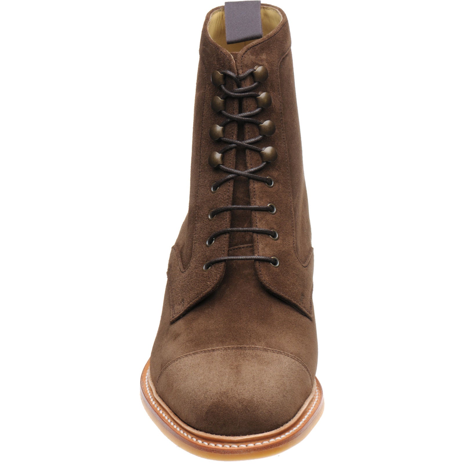 Product image for Herring Melksham mens rubber-soled boots in castagnia suede