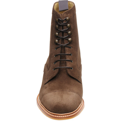 Product image for Herring Melksham mens rubber-soled boots in castagnia suede