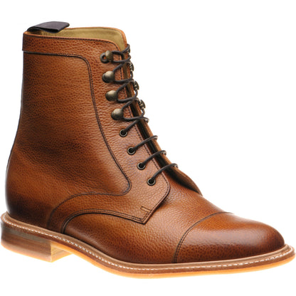 Product image for Herring Melksham mens rubber-soled boots in cedar grain