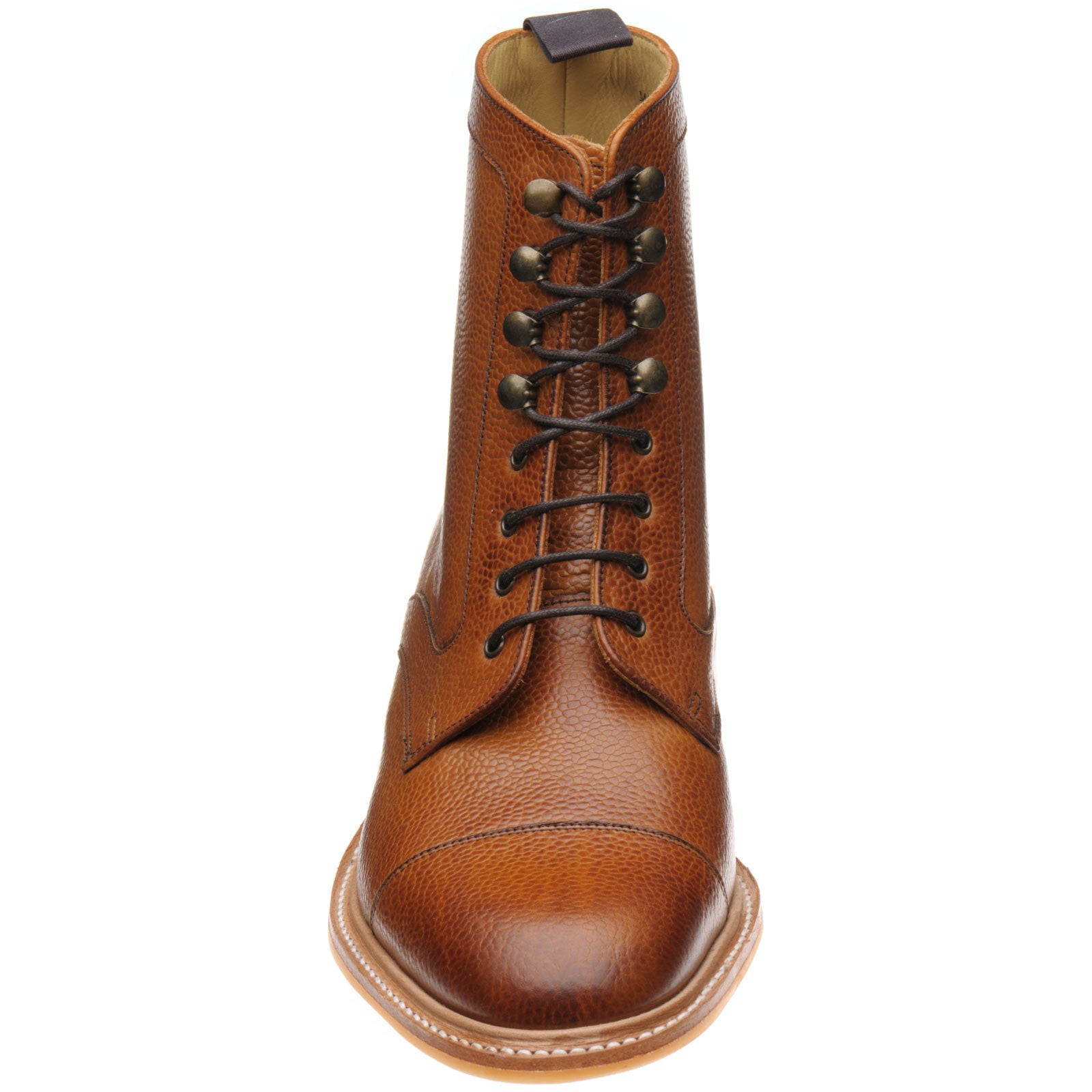 Product image for Herring Melksham mens rubber-soled boots in cedar grain