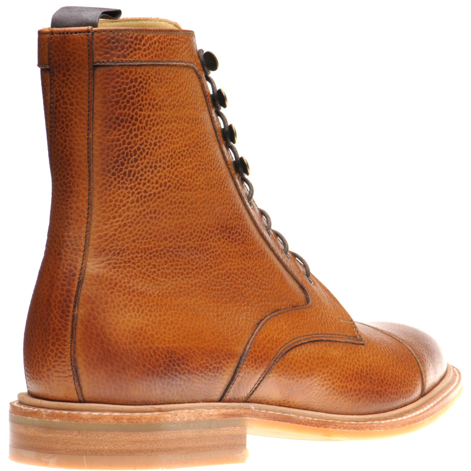 Product image for Herring Melksham mens rubber-soled boots in cedar grain