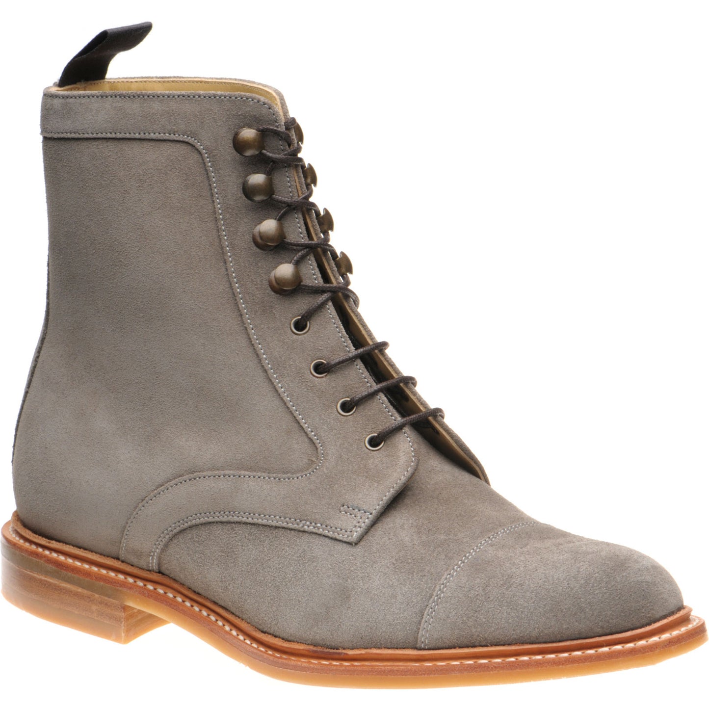 Product image for Herring Melksham mens rubber-soled boots in taupe suede