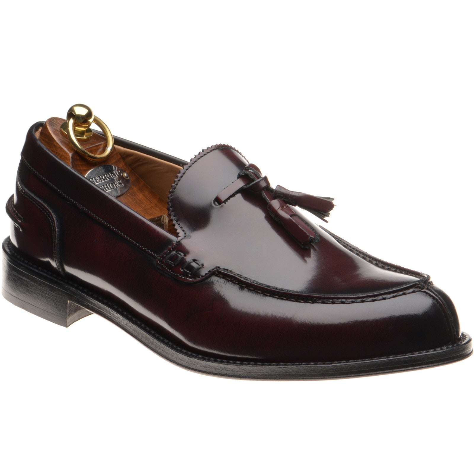 Church Tunbridge R mens rubber-soled loafers in burgundy – Herring