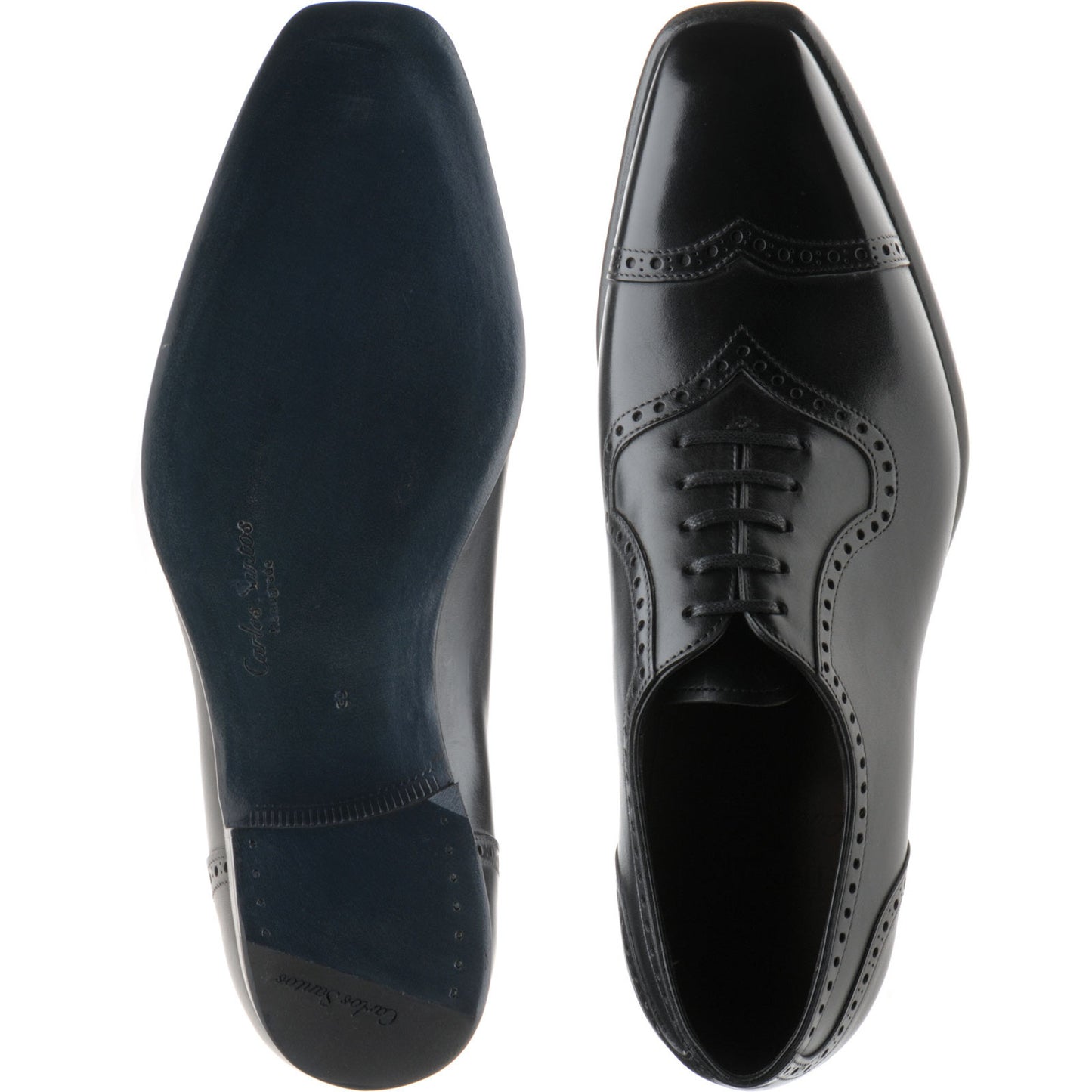 Product image for Herring Millbank mens brogues in black calf