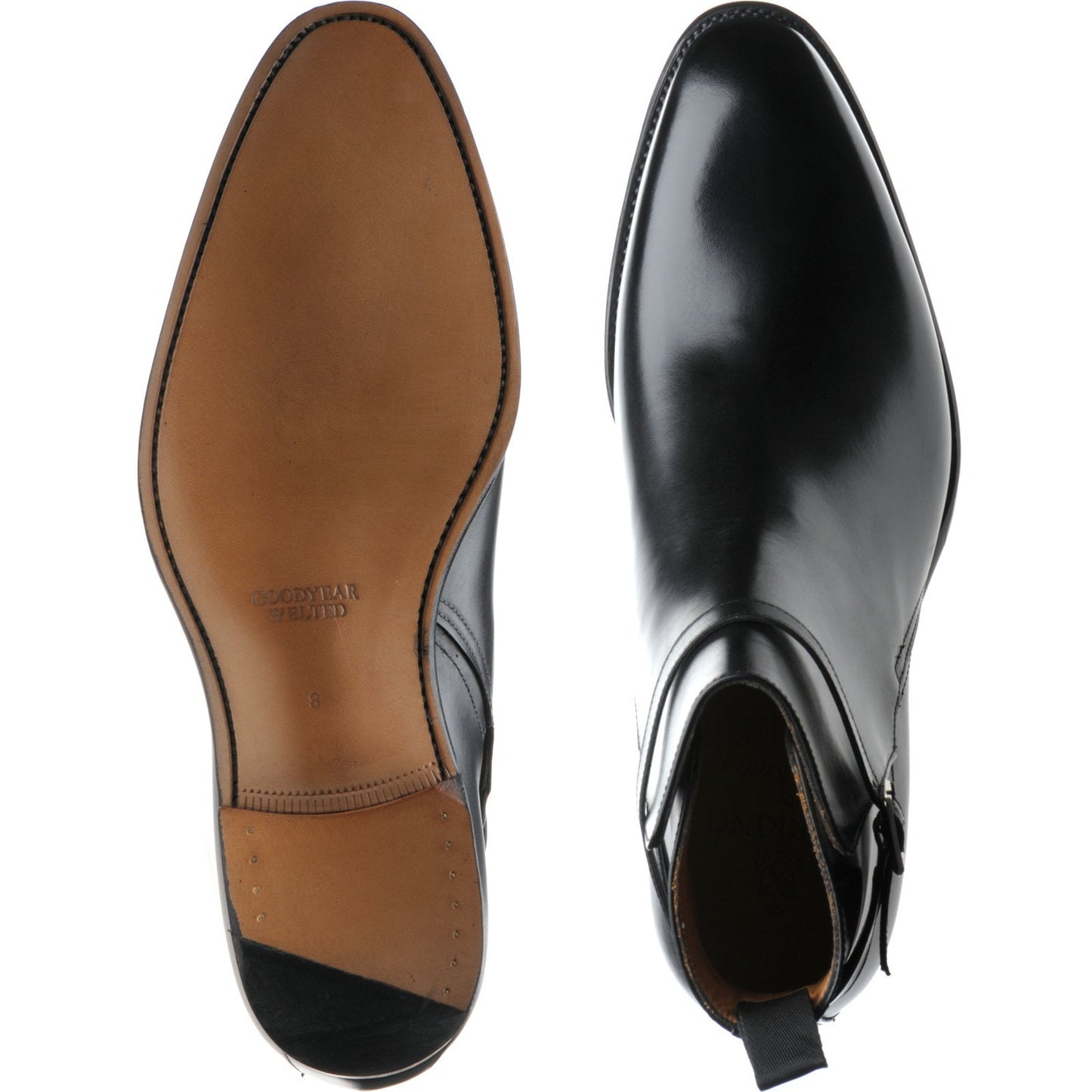 Product image for Herring Milton mens boots in black calf