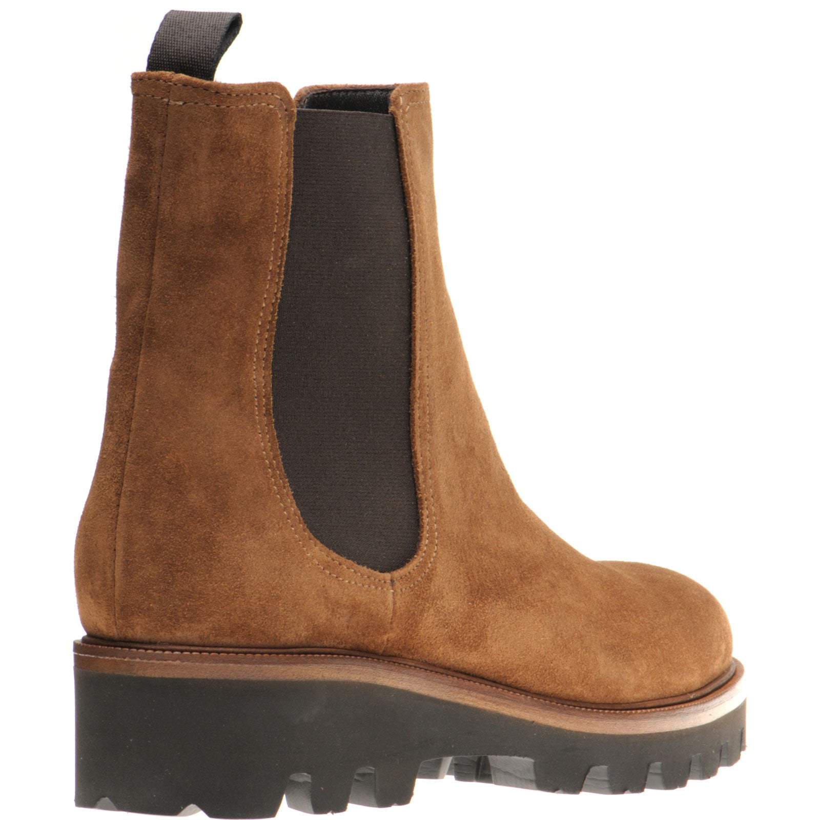 Product image for Herring Molveno ladies rubber-soled Chelsea boots in brown suede