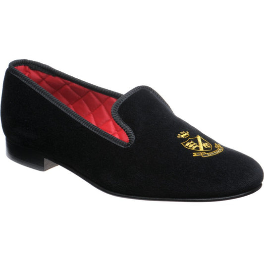 Product image for Herring Monarch mens house shoes in black velvet