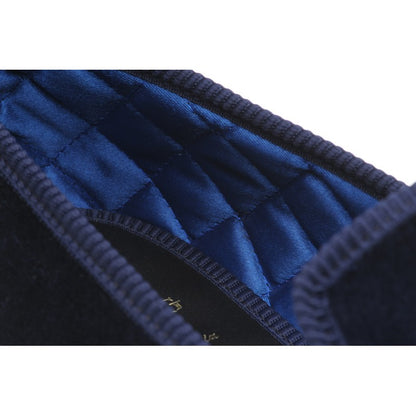 Product image for Herring Monarch mens house shoes in navy velvet