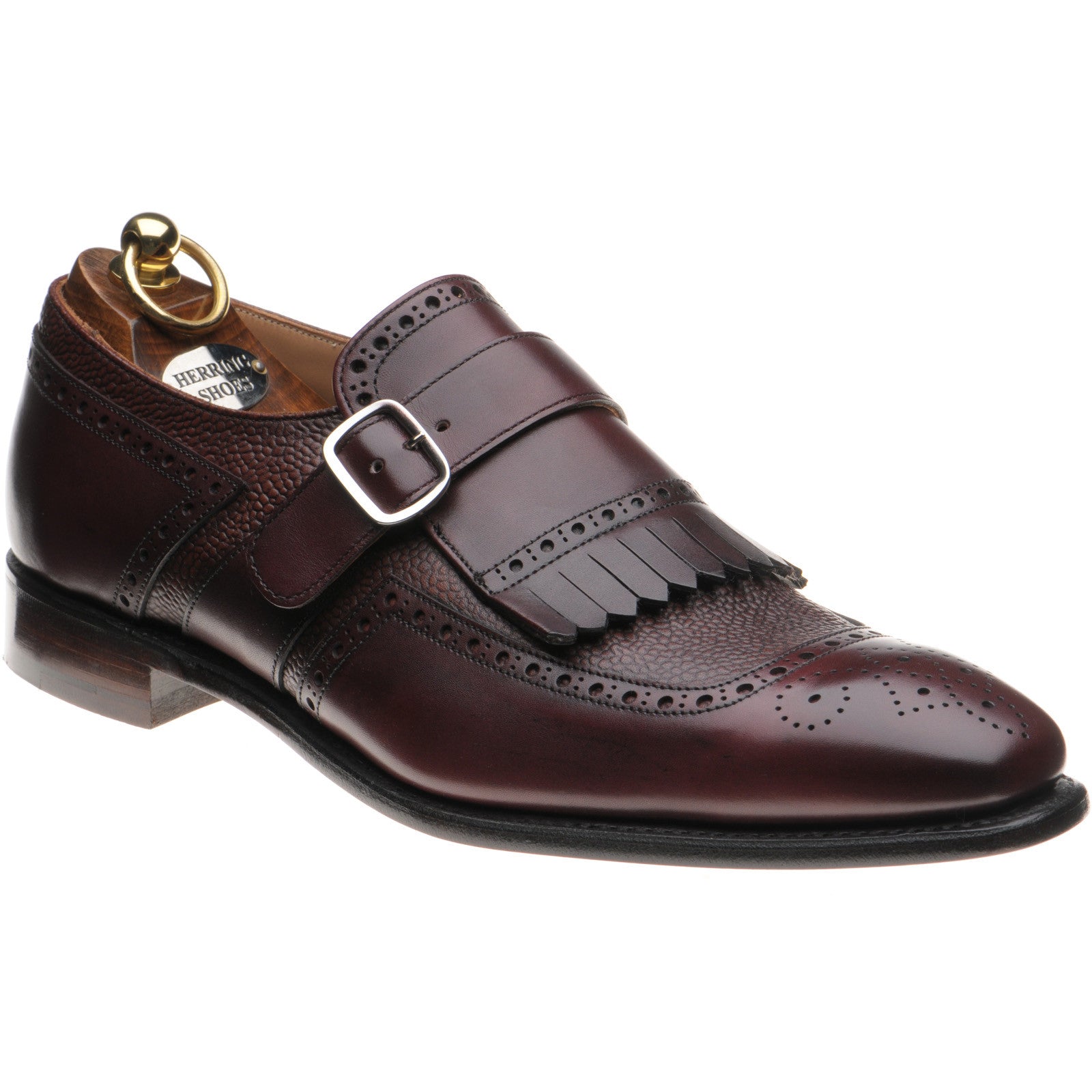 Montpellier monk shoes calf grain