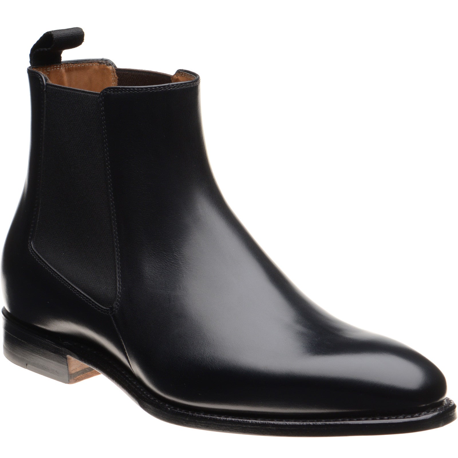 Product image for Herring Mountbatten mens in black calf