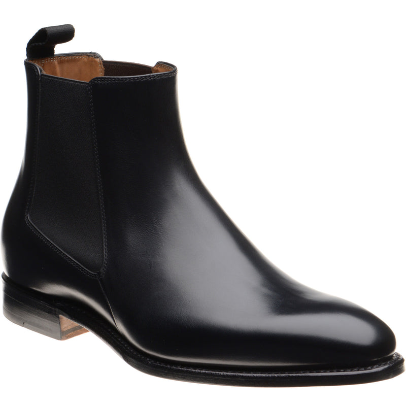 Product image for Herring Mountbatten mens in black calf