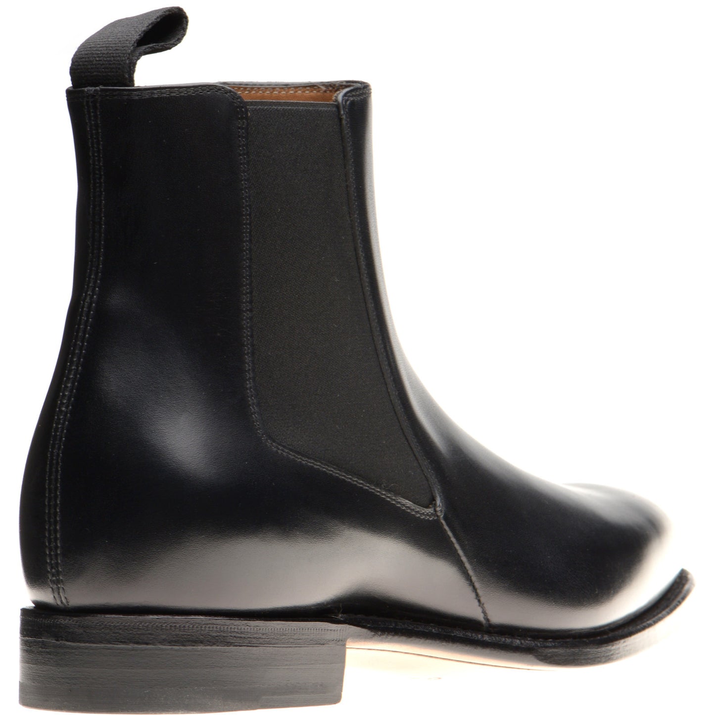 Product image for Herring Mountbatten mens Chelsea boots in black calf (second)