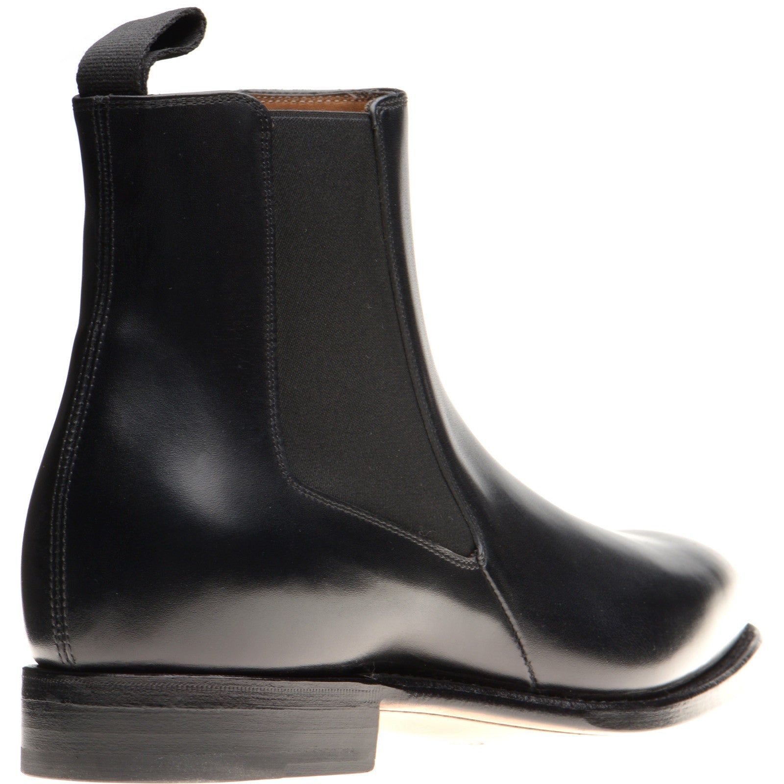 Product image for Herring Mountbatten mens Chelsea boots in black calf (second)
