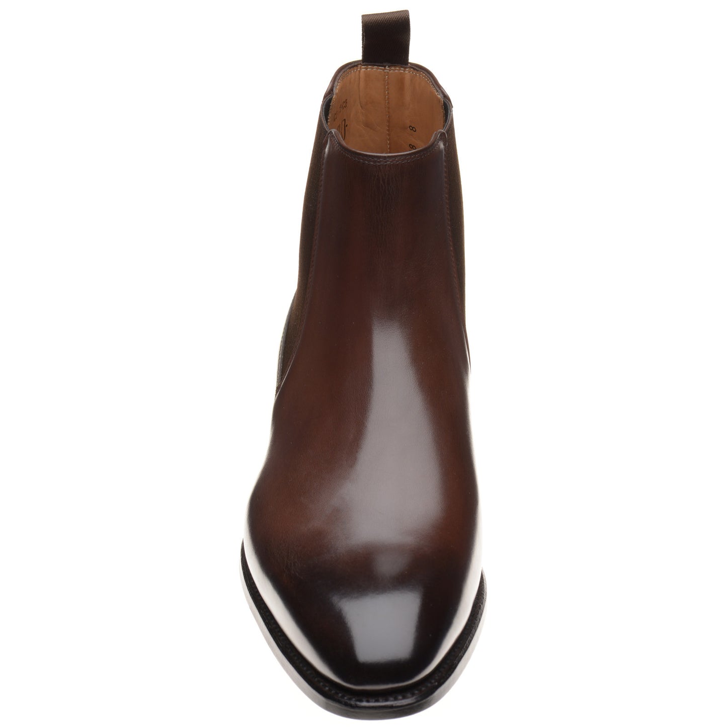 Product image for Herring Mountbatten mens Chelsea boots in dark brown calf