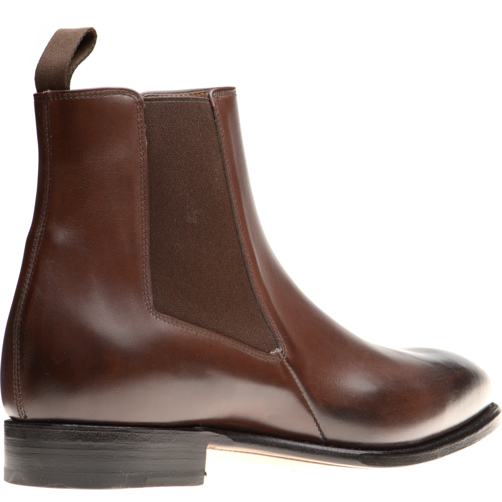 Product image for Herring Mountbatten mens Chelsea boots in dark brown calf