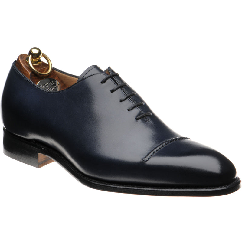 Product image for Herring Mowbray mens Oxfords in navy calf (second)